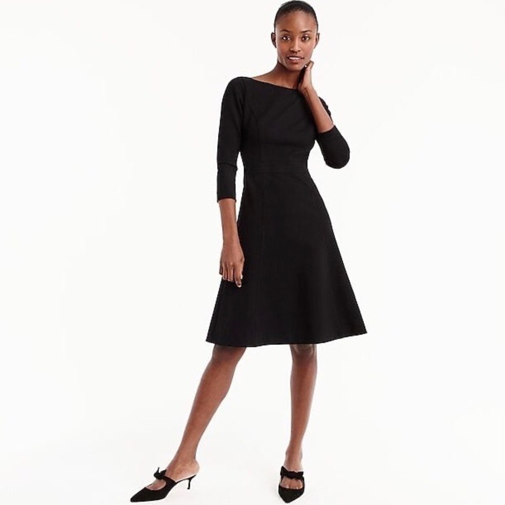J. Crew Fit and Flare dress in Stretch Ponte